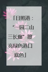 日照港：“一园二山三长廊”擦亮绿色港口底色