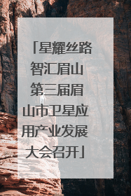 星耀丝路 智汇眉山 第三届眉山市卫星应用产业发展大会召开