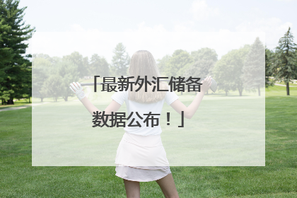 最新外汇储备数据公布！
