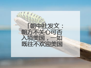 朝中社发文：朝方不关心可否入境美国，一如既往不欢迎美国人入境朝鲜