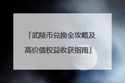 武陵币兑换全攻略及高价值权益收获指南