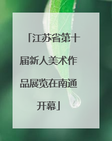江苏省第十届新人美术作品展览在南通开幕