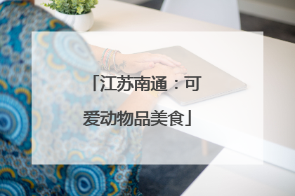 江苏南通：可爱动物品美食