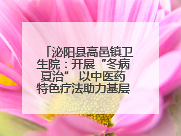 泌阳县高邑镇卫生院：开展“冬病夏治” 以中医药特色疗法助力基层群众健康