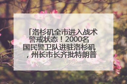 洛杉矶全市进入战术警戒状态！2000名国民警卫队进驻洛杉矶，州长市长齐批特朗普“制造混乱”