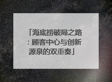 海底捞破局之路：顾客中心与创新源泉的双重奏