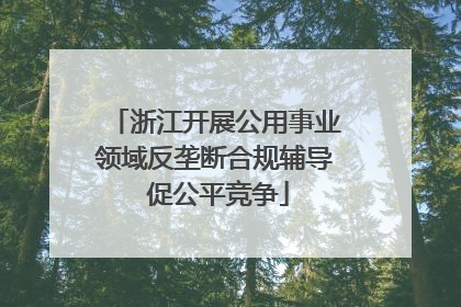 浙江开展公用事业领域反垄断合规辅导 促公平竞争