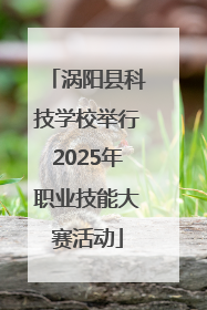 涡阳县科技学校举行2025年职业技能大赛活动