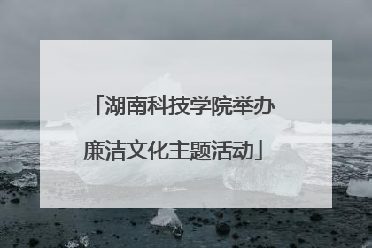 湖南科技学院举办廉洁文化主题活动