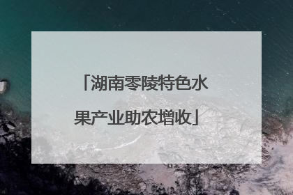 湖南零陵特色水果产业助农增收