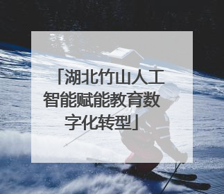 湖北竹山人工智能赋能教育数字化转型