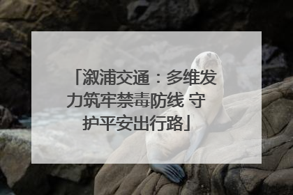 溆浦交通：多维发力筑牢禁毒防线 守护平安出行路
