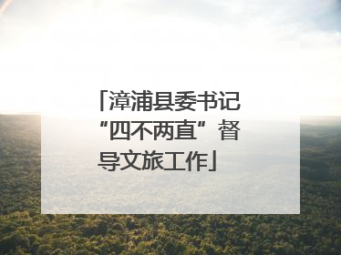 漳浦县委书记“四不两直”督导文旅工作