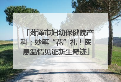 菏泽市妇幼保健院产科：妙笔“花”礼！医患温情见证新生奇迹