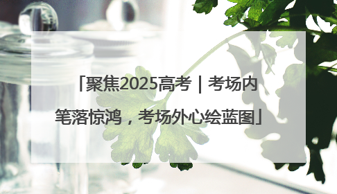 聚焦2025高考｜考场内笔落惊鸿，考场外心绘蓝图