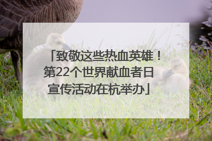 致敬这些热血英雄！第22个世界献血者日宣传活动在杭举办