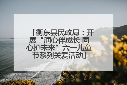 衡东县民政局：开展“润心伴成长 同心护未来”六一儿童节系列关爱活动