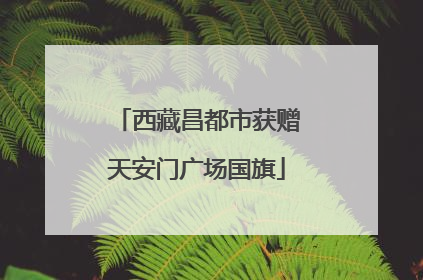 西藏昌都市获赠天安门广场国旗