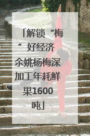 解锁“梅”好经济 余姚杨梅深加工年耗鲜果1600吨