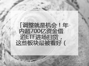 调整就是机会！年内超700亿资金借道ETF进场扫货，这些板块最被看好（附名单）