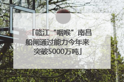 赣江“咽喉”南昌船闸通过能力今年来突破5000万吨