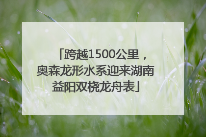 跨越1500公里，奥森龙形水系迎来湖南益阳双桡龙舟表