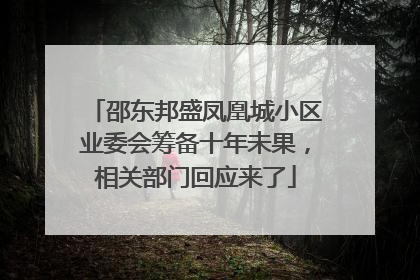 邵东邦盛凤凰城小区业委会筹备十年未果，相关部门回应来了
