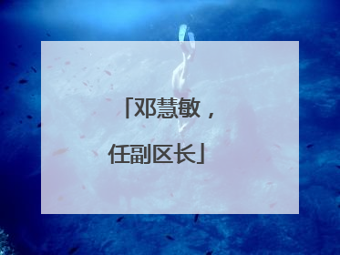 邓慧敏，任副区长
