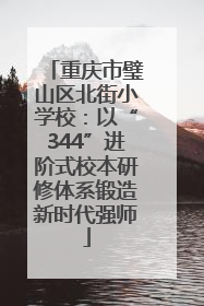 重庆市璧山区北街小学校：以“344”进阶式校本研修体系锻造新时代强师