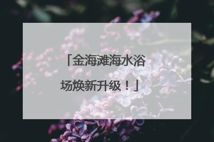 金海滩海水浴场焕新升级！