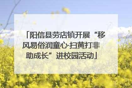 阳信县劳店镇开展“移风易俗润童心·扫黄打非助成长”进校园活动