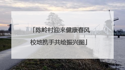 陈岭村迎来健康春风 校地携手共绘振兴图