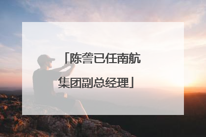 陈詟已任南航集团副总经理