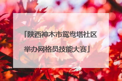陕西神木市鸳鸯塔社区举办网格员技能大赛