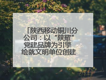 陕西移动铜川分公司：以“陕耀”党建品牌为引擎 绘就文明单位创建新画卷——全国文明单位创建纪实