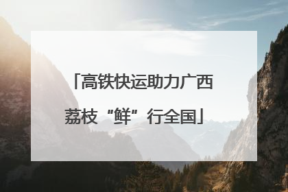 高铁快运助力广西荔枝“鲜”行全国