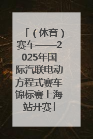（体育）赛车——2025年国际汽联电动方程式赛车锦标赛上海站开赛