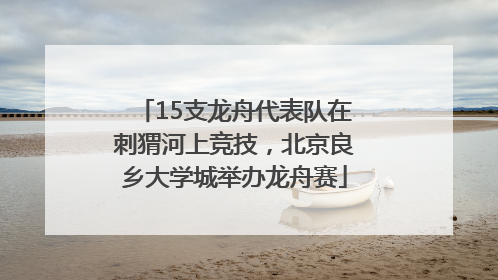 15支龙舟代表队在刺猬河上竞技，北京良乡大学城举办龙舟赛