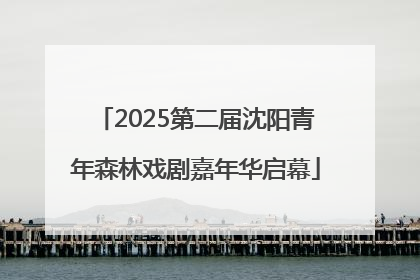 2025第二届沈阳青年森林戏剧嘉年华启幕