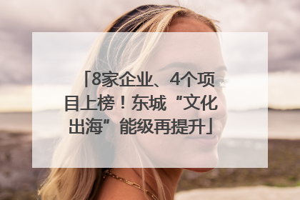 8家企业、4个项目上榜！东城“文化出海”能级再提升